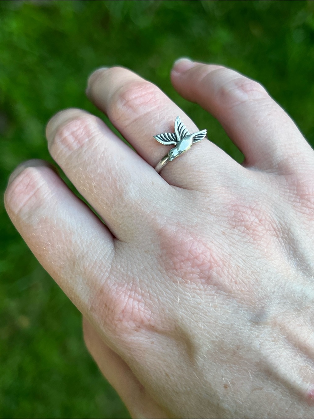 Sterling Silver (925) Bird Ring - Approximately Finger size 5